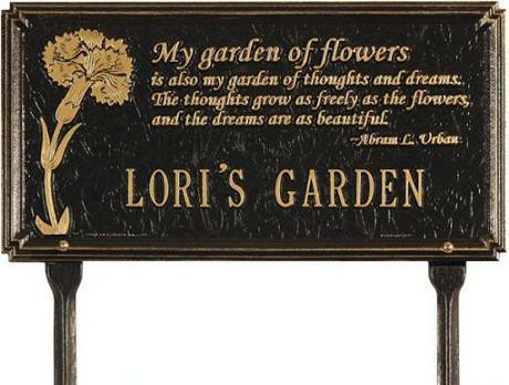 Whitehall Dianthus Garden Plaque