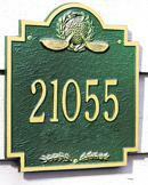 Whitehall Golf Emblem Wall Plaque - One Line