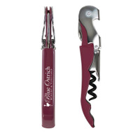 GiftedGrape.com has customizable wine accessories!