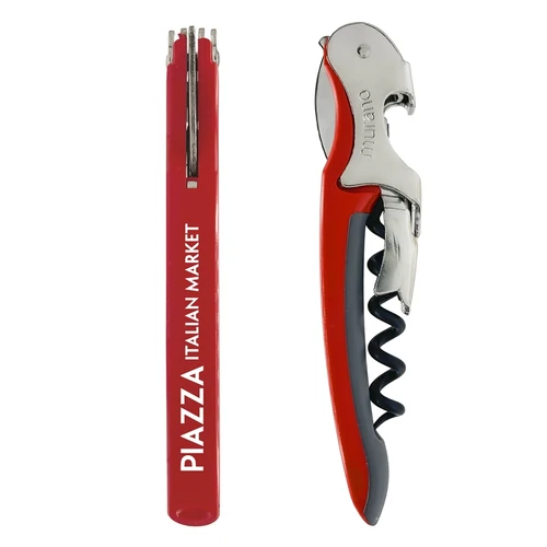 Murano Double Hinged Waiter's Corkscrew with Custom Imprint