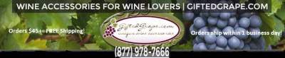 Custom Branded Wine Accessories | GiftedGrape.com | 
Free Shipping in the continental US |
Questions: email cathie@giftedgrape.com or call 772-538-4292