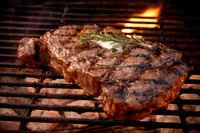 Ribeye Steak Boneless (Grass fed) cooked