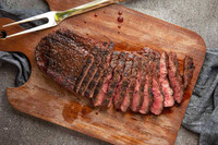 Limited Reserve Flat Iron Steak cooked