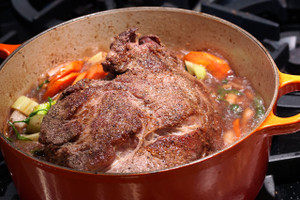 7 Bone Chuck Roast cooked