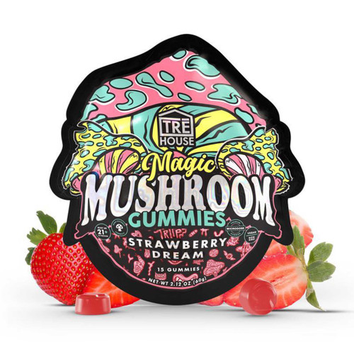 TRE House Strawberry Dream Magic Mushroom Gummies buy online at TriporFly.com
