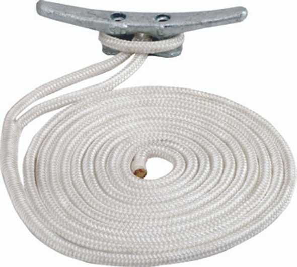 Sea Dog Marine Double Braid Nylon Line 3/8"X25' (302110025G/W-1)