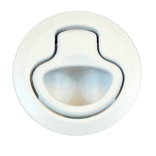Southco Flush Pull Latch - Pull To Open - Non-Locking White Plastic M1-63-1