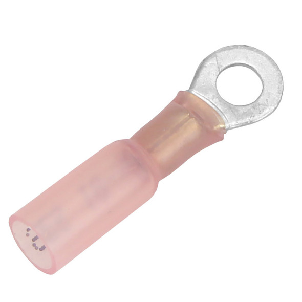 Pacer 22-18 AWG Heat Shrink Ring Terminal - #10 Stud Size - 100 Pack TE18-10R-100