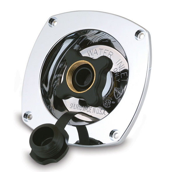 Shurflo by Pentair Pressure Reducing City Water Entry - Wall Mount - Chrome 183-029-14