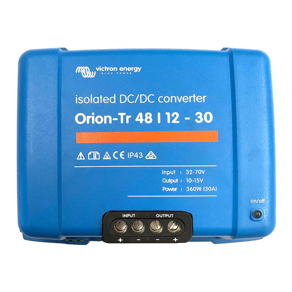 Victron Orion-TR DC-DC Converter - 48 VDC to 12 VDC - 30AMP Isolated ORI481240110