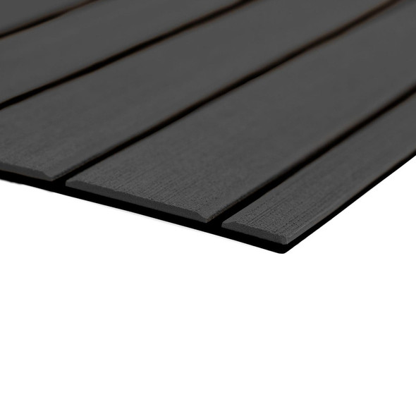 SeaDek 40" x 80" 6mm Teak Full Sheet - Brushed Texture - Dark Grey/Black (1016mm x 2032mm x 6mm) 32279-80067