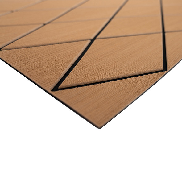 SeaDek 40" x 80" 6mm Two Color Diamond Full Sheet - Brushed Texture - Mocha/Black (1016mm x 2032mm x 6mm) 56411-80093