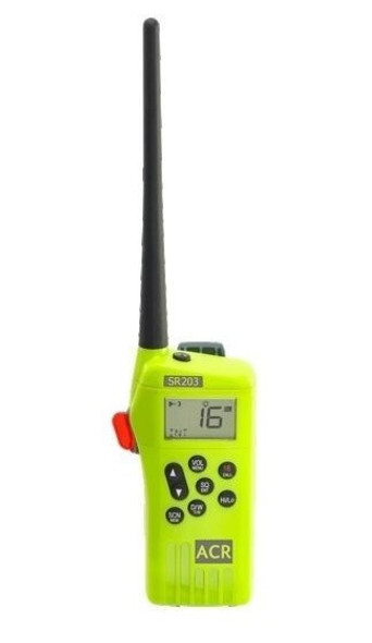 ACR 2827 Multi Channel GMDSS Waterproof Hand Held VHF SR203 2827