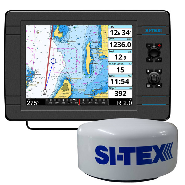 SI-TEX NavPro 1200 w/MDS-15 WiFi 20" Hi-Res Digital Radome Radar w/15M Cable NAVPRO1200R