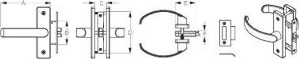 Sea Dog Marine Stainless Steel Door Handle/Latch - Passage (221610-1)