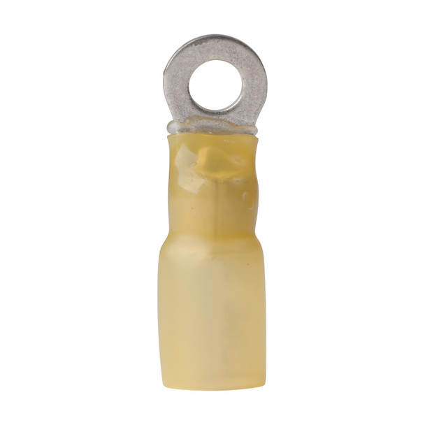 Ancor 12-10 #8 Ring Terminal Heat Shrink Yellow 25 Pack 312225