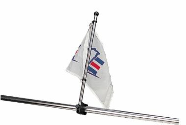 Sea Dog Marine Stainless Steel Rail Mount Flagpole - 30" (327124-1)