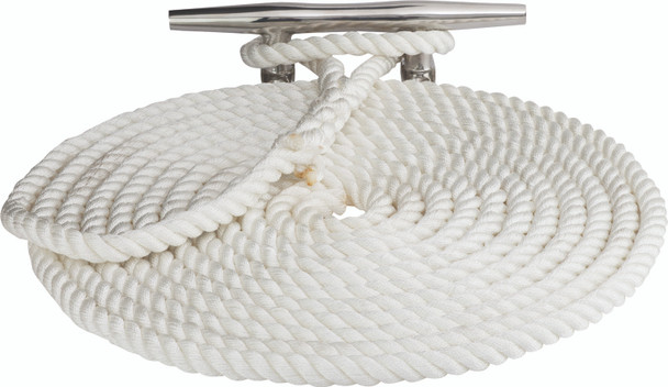 Sea Dog Marine Twisted Nylon Line 3/8"X20' White (301110020Wh-1)
