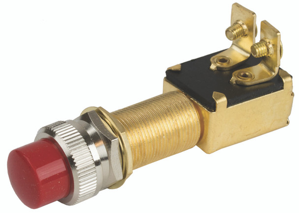 Sea Dog Marine Brass Push Button Switch - Sea-Dog Line (420422-1)