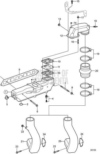 Volvo Penta Exhaust Riser - Volvo Penta (3588684)
