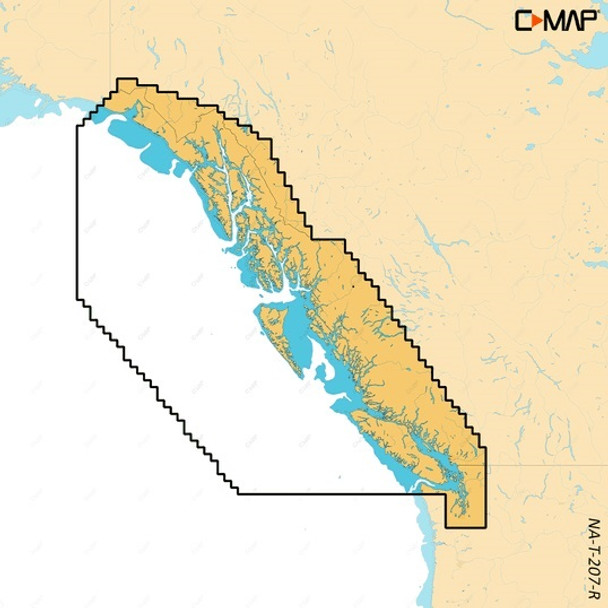 C-MAP Reveal X Coastal British Columbia and Puget Sound microSD M-NA-T-207-R-MS