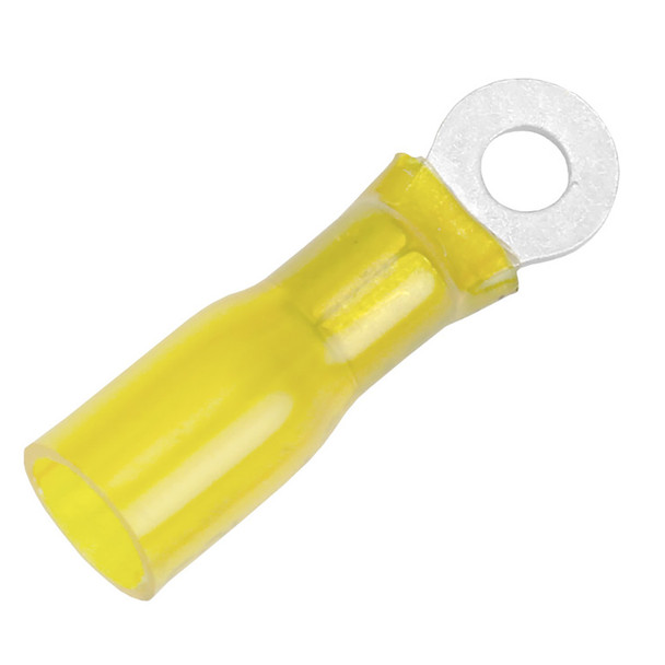 Pacer 12-10 AWG Heat Shrink Ring Terminal - #10 Stud Size - 100 Pack TE10-10R-100