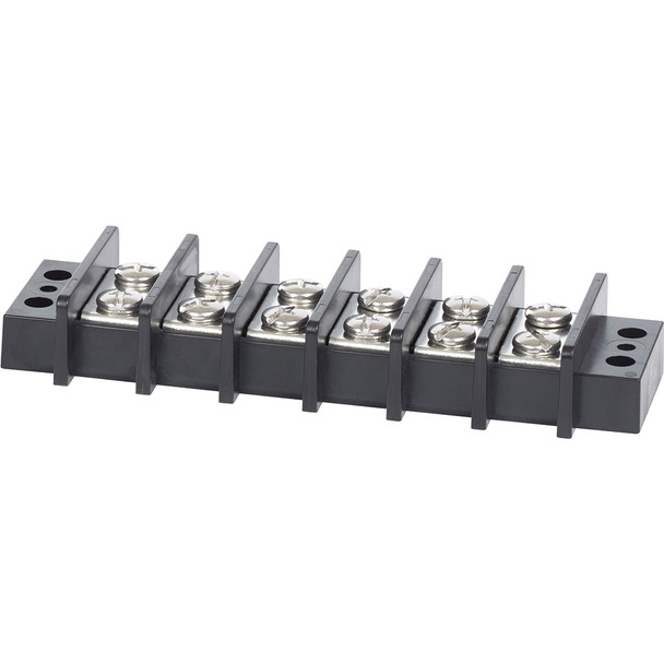 Blue Sea 2606 Terminal Black 65AMP - 6 Circuit 2606