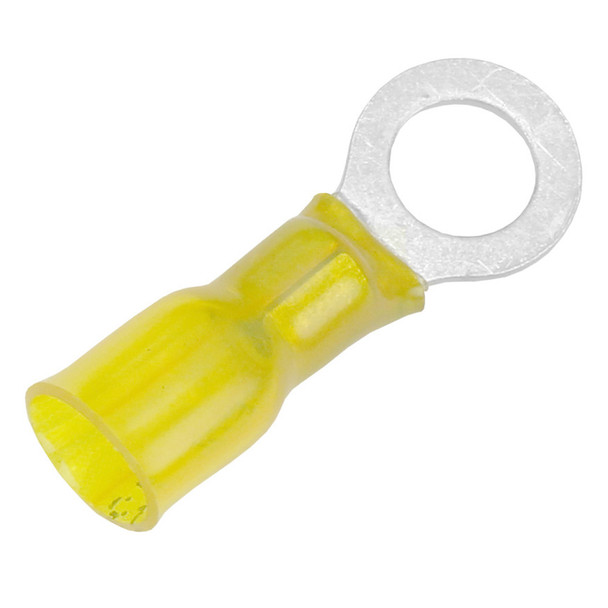 Pacer 12-10 AWG Heat Shrink Ring Terminal - 5/16" Stud Size - 100 Pack TE10-56R-100