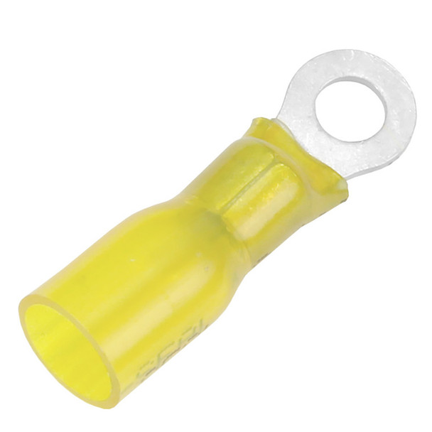 Pacer 12-10 AWG Heat Shrink Ring Terminal - #8 Stud Size - 100 Pack TE10-8R-100