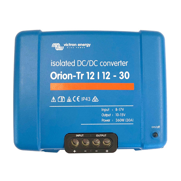 Victron Orion-TR DC-DC Converter - 12 VDC to 12 VDC - 30AMP Isolated ORI121240110