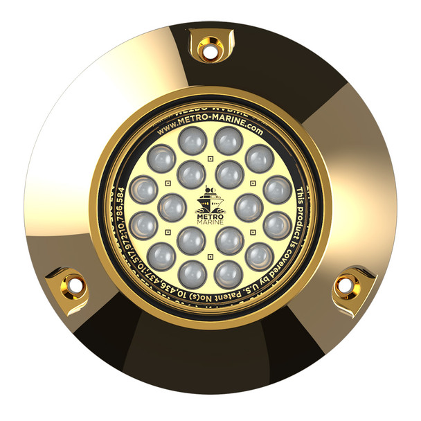 Metro Marine High-Output Submersible Underwater Light w/Intelligent Monochromatic LED&#39;s - Blue, 45&deg; Beam F-BMR1-B3-45