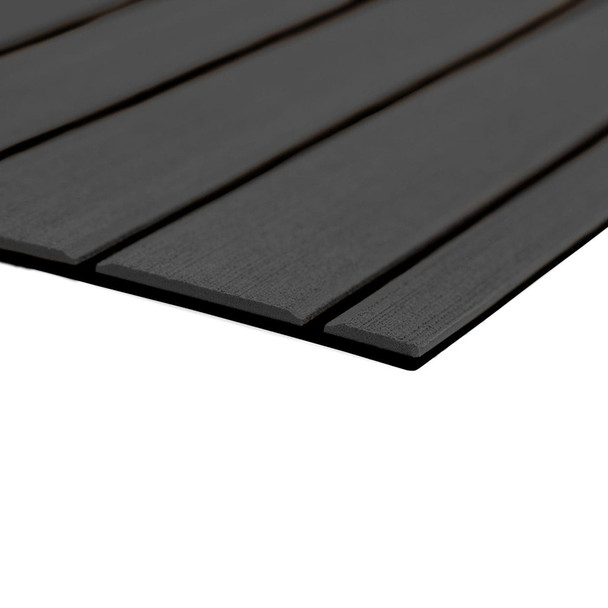 SeaDek 40" x 80" 6mm Teak Full Sheet - Brushed Texture - Dark Grey/Black (1016mm x 2032mm x 6mm) 32279-80067