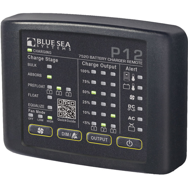 Blue Sea 7520 P12 LED Remote f/Battery Chargers 7520