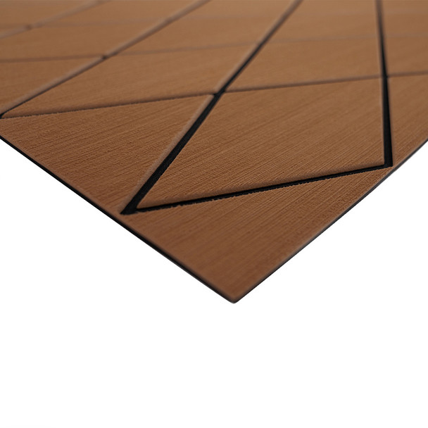 SeaDek 40" x 80" 6mm Two Color Diamond Full Sheet - Brushed Texture - Brown/Black (1016mm x 2032mm x 6mm) 56411-89905