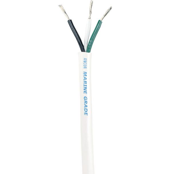 Ancor White Triplex Cable - 14/3 AWG - Round - 250' 133525 Ancor White Triplex Cable - 14/3 AWG - Round - 250' 133525