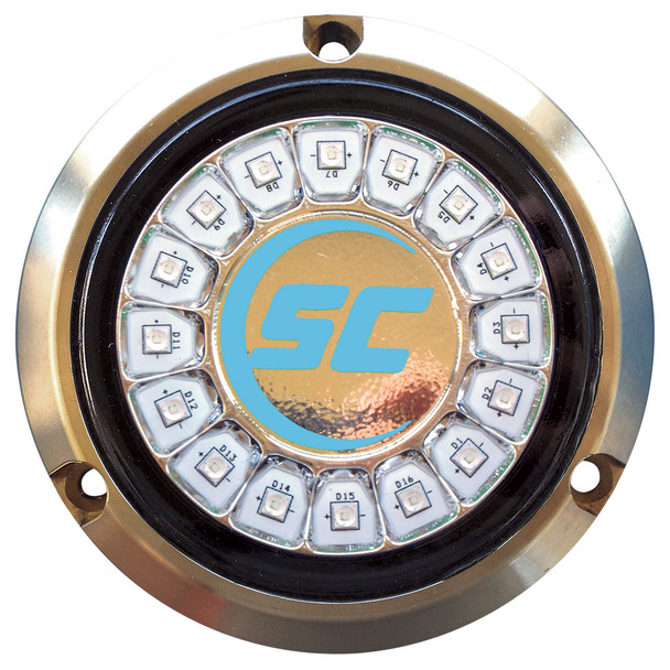 Shadow-Caster Bimini Blue Single Color Underwater Light - 16 LEDs - Bronze SCR-16-BB-BZ-10