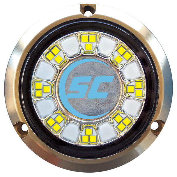 Shadow-Caster SCR-24 Bronze Underwater Light - 24 LEDs - Bimini Blue SCR-24-BB-BZ-10