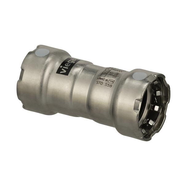 Viega MegaPress 316 FKM 1-1/4" Coupling w/Stop 91115