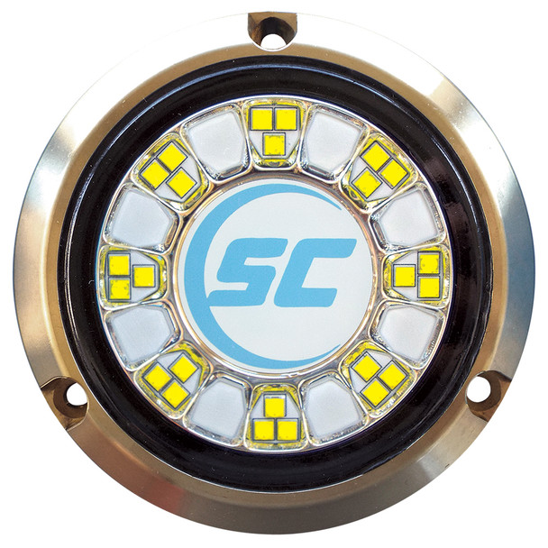 Shadow-Caster SCR-24 Bronze Underwater Light - 24 LEDs - Bimini Blue/Great White SCR-24-BW-BZ-10