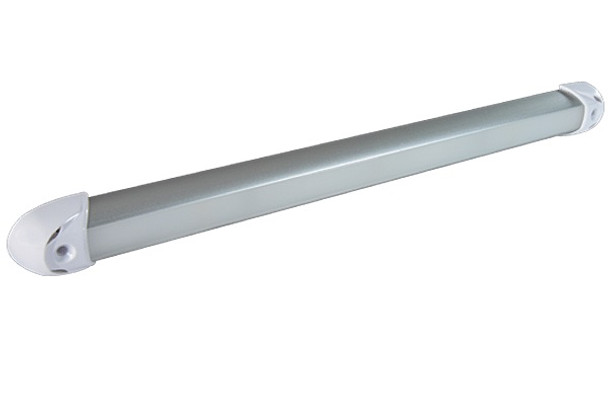 Lumitec RAIL2 12" Rail Light White/Red/Blue LED Brushed Finish 12/24v 101243