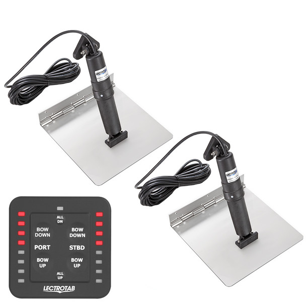 Lectrotab XKA Stainless Steel Trim Tab Kit w/One-Touch Control - 12 x 9 XKASL12X9