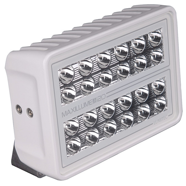Lumitec Maxillume h120 - Trunnion Mount Flood Light - White Housing - White Dimming 101346