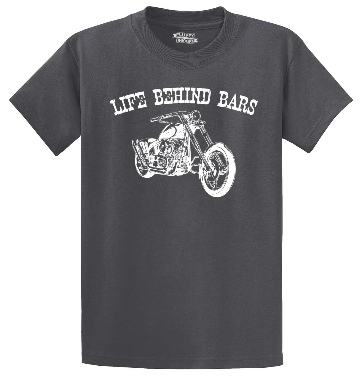 Life Behind Bars Motorcycle Mens And Womens Tee Shirts And Tank Tops Comical Shirt 