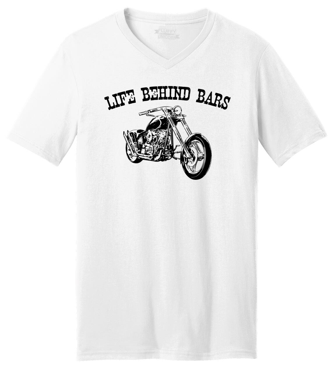 Life Behind Bars Motorcycle Mens And Womens Tee Shirts And Tank Tops Comical Shirt 