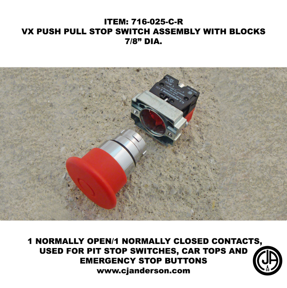 Push Pull Sealed Emergency Stop Switch