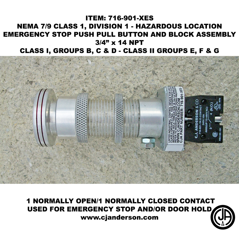 order　stop CJA Hazardous Location Emergency Stop Switch - C1,D1