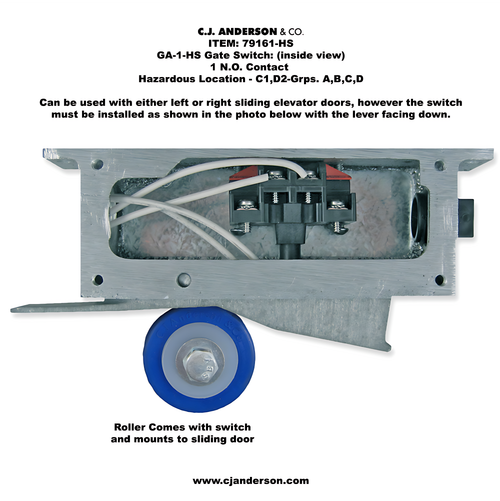GA-1 Gate Switch - 1 Normally Open Contact
