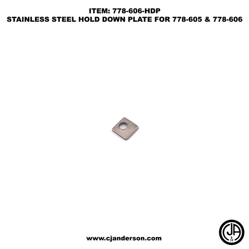 Hazardous Location Stainless Steel Hold Down Plate