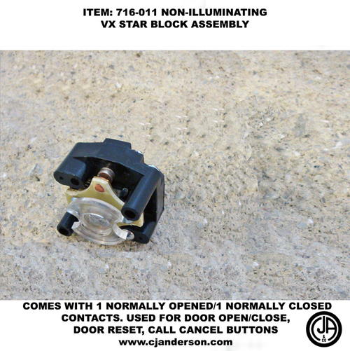 VX Star Contact Block Assembly Only - Non-Illuminated