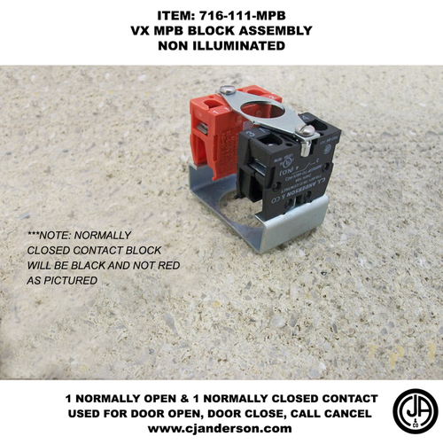 VX MPB Contact Block Only - Non-Illuminated